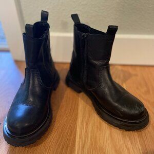 Zara Kids black boots - size 33/US 1 - zippers